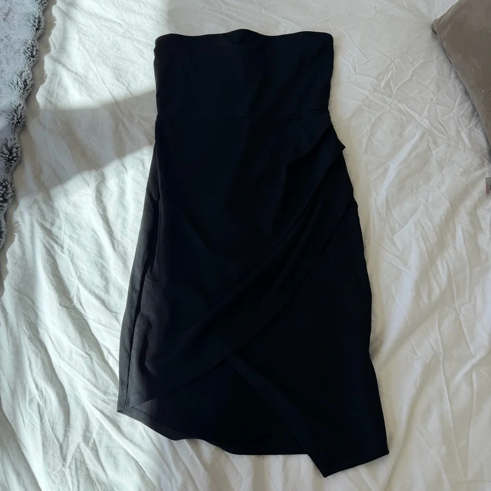 Susana Monaco Strapless Side Pleat Dress - Picture 2 of 6